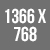 1366X768